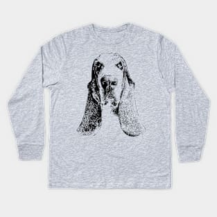 Basset Hound gift for Basset Owners Kids Long Sleeve T-Shirt